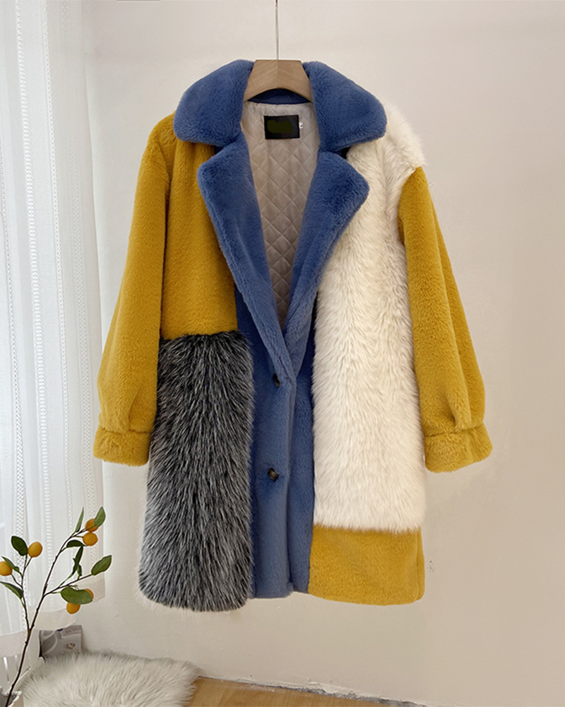 Shaggy Faux Fur Coat