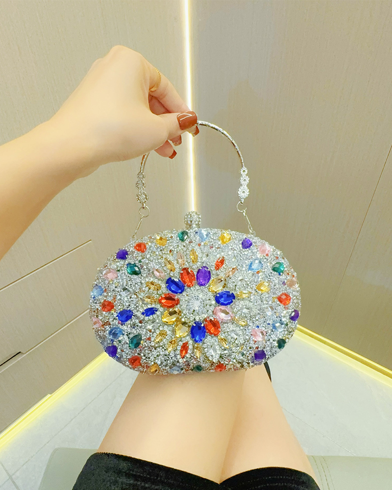 Radiant Rhinestone Handbag