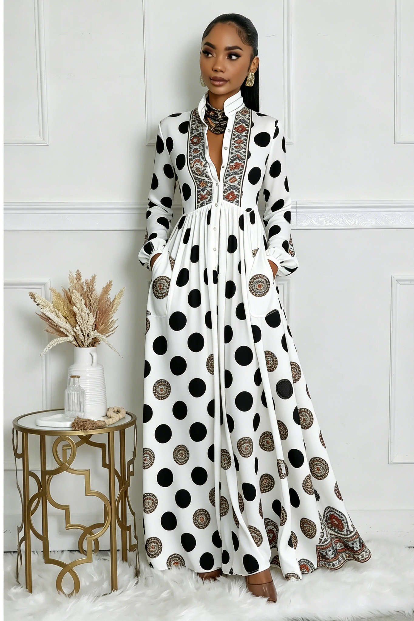 Mosaic Hour Maxi Dress