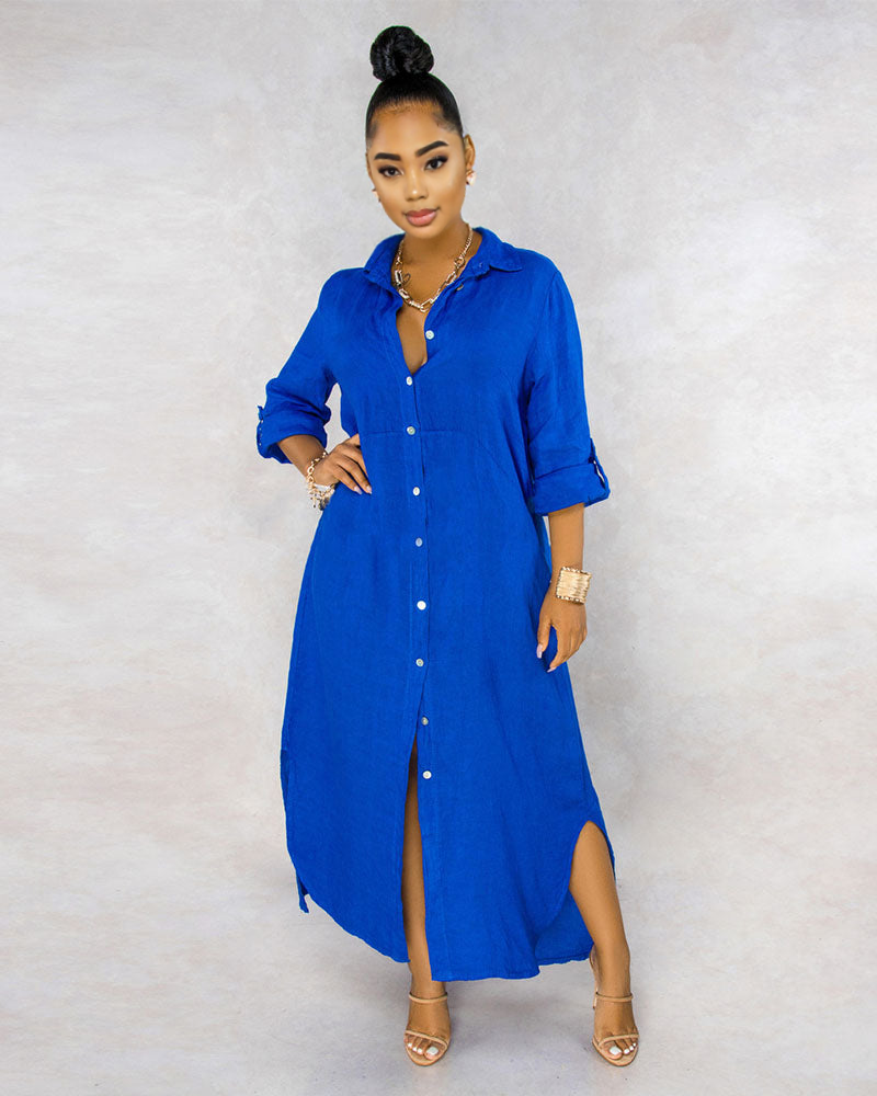 Spring Shirt Dress