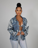 Sequin Denim Jacket