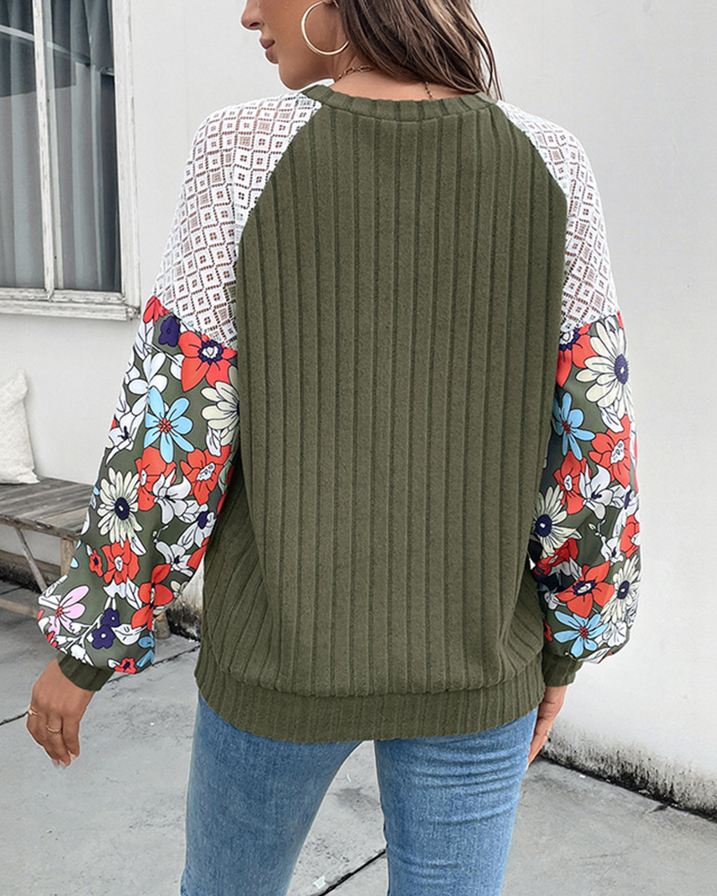 Floral Pop Sweater