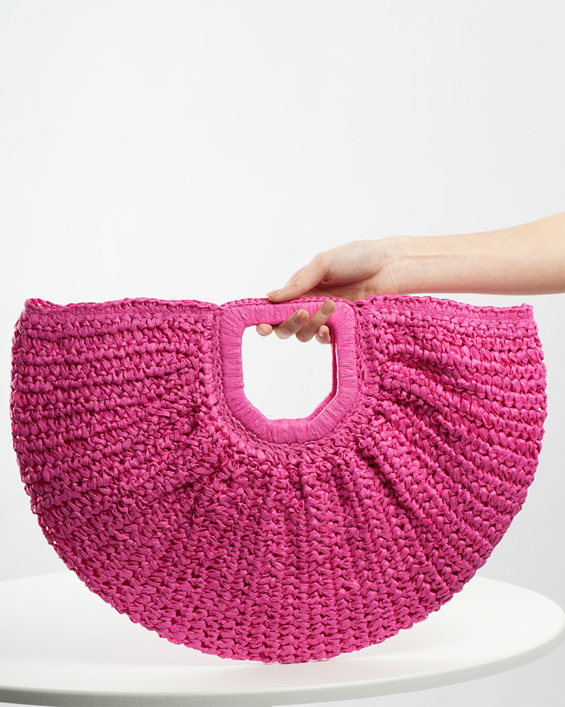 Damascus Crochet Straw Bag