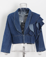 Hipster Chic Ruffle Denim Jacket