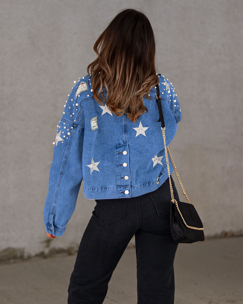 Pearly Star Denim Jacket