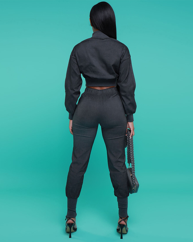 Zenox Black Denim Set