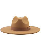 Bow Solid Color Fedora