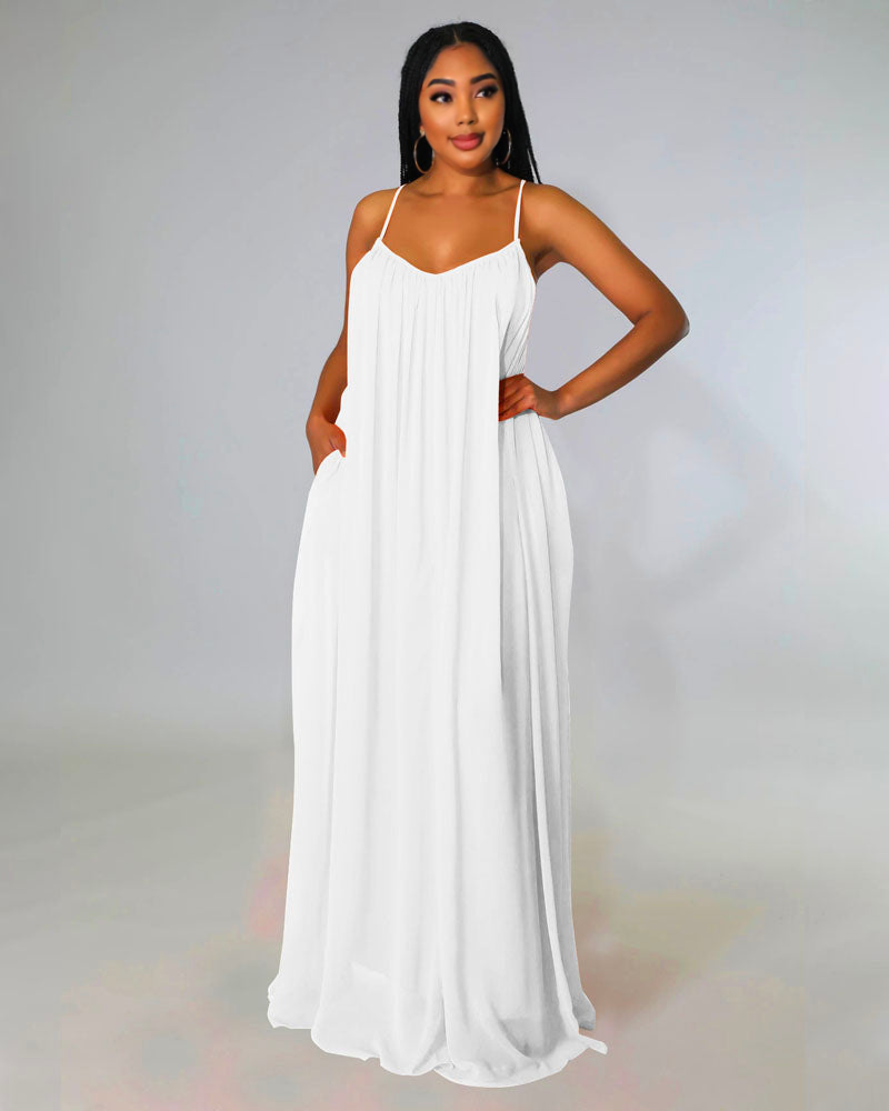 CHIFFON MAXI DRESS