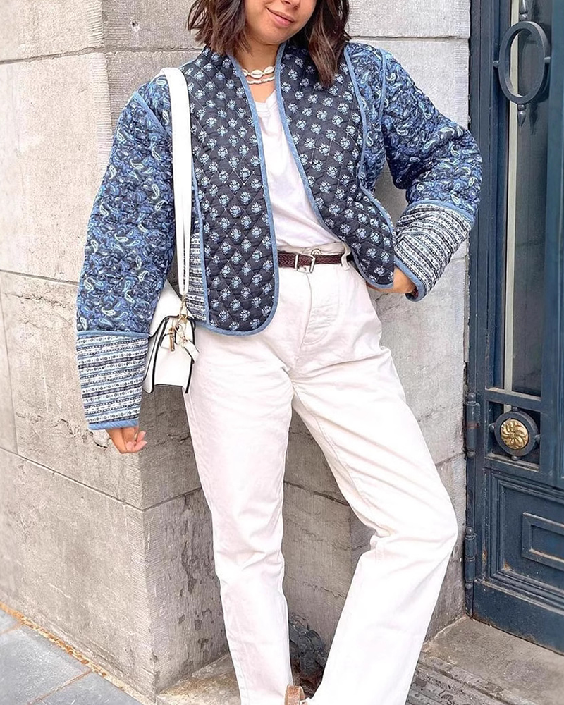 Quilted Blossom Coat