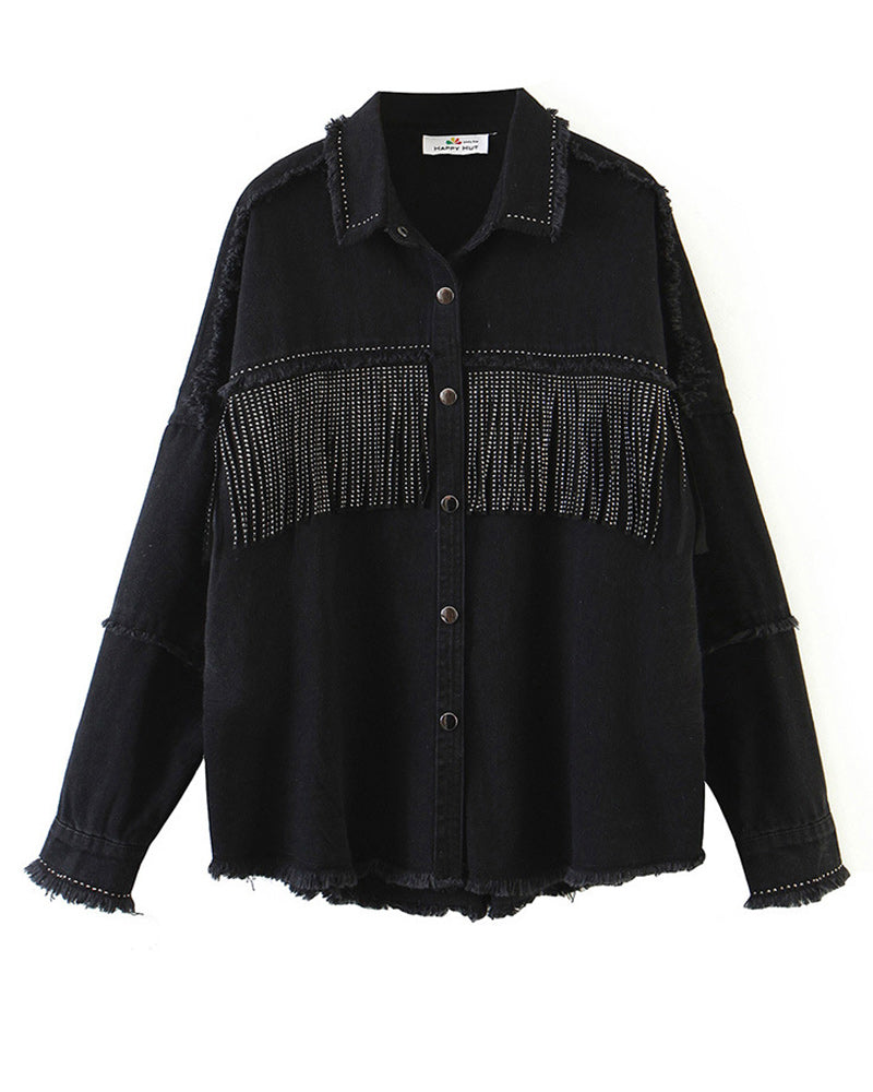 Stylish fringed jacket