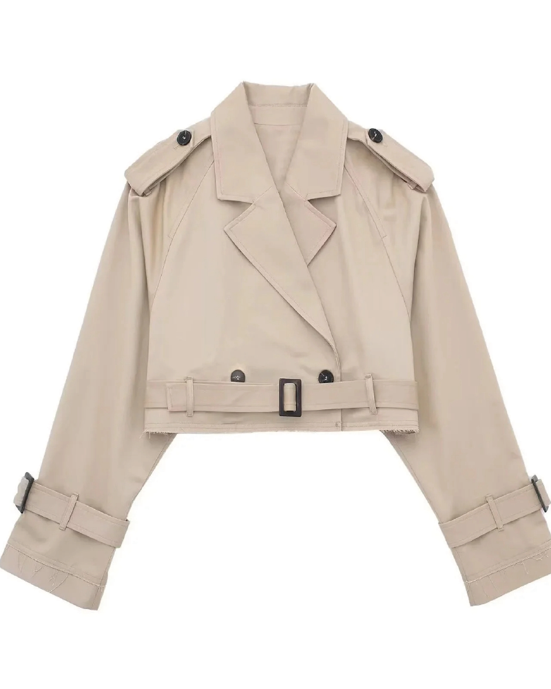 Crop Trench Coat