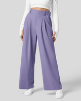 Wide Leg Waffle Work Pants