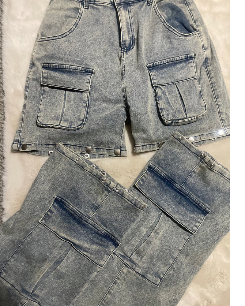 Snap Cargo Jeans