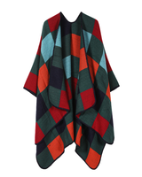 Color Weave Poncho