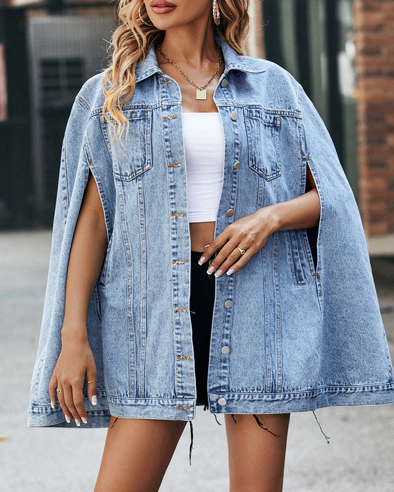 Giselle Denim Cape