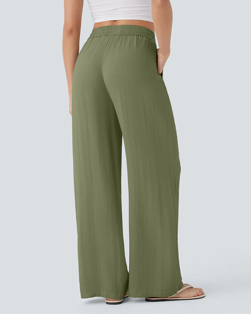 Palm Breeze Linen Pants