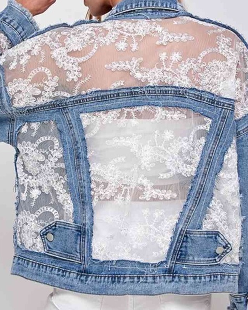 Laced Denim Jacket