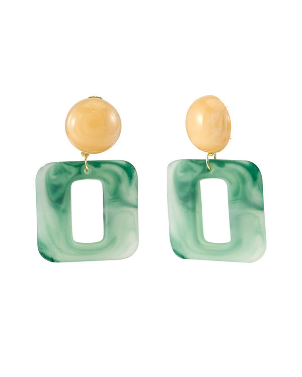 Square Drop Earrings