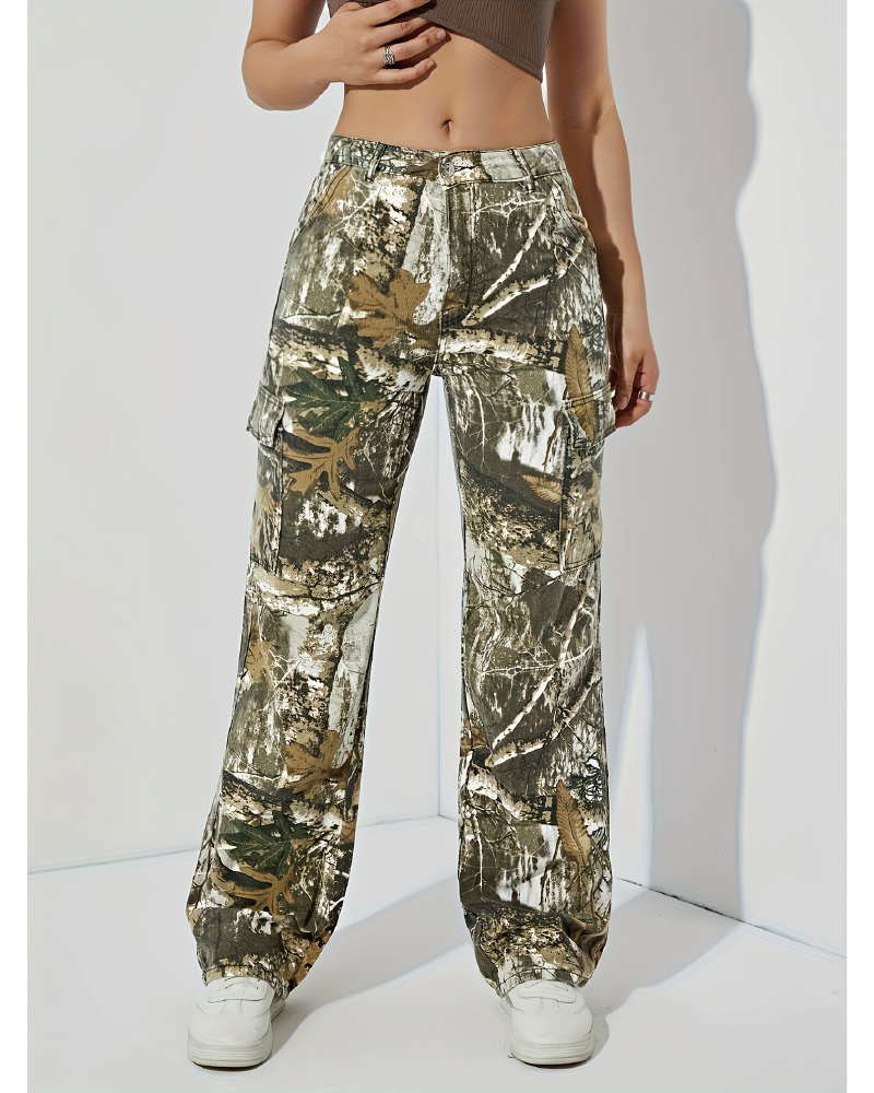 Bree Camo Stretch Cargo Jean