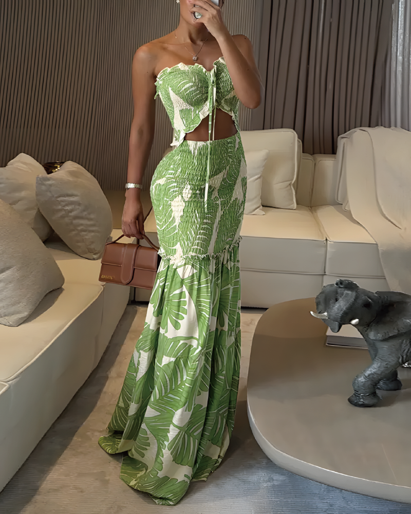 Vivica Floral Smocked Maxi Dress