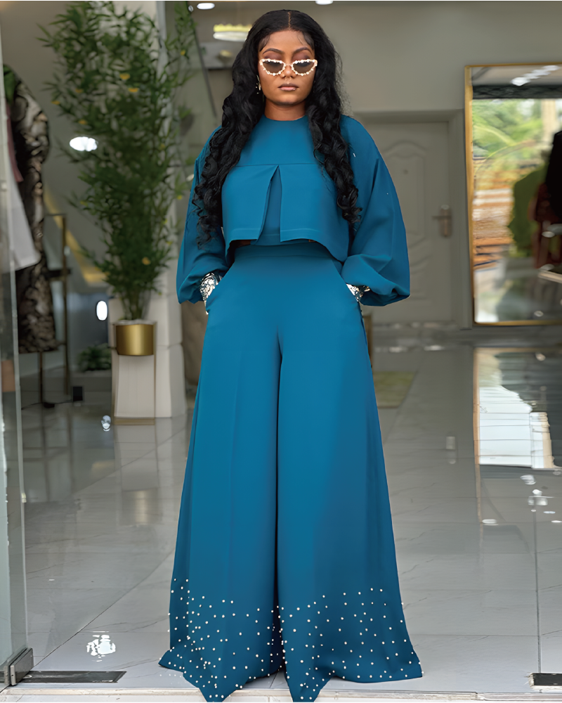 Naomi Wide Leg Pant Set