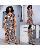 Tropical Kaftan Dress