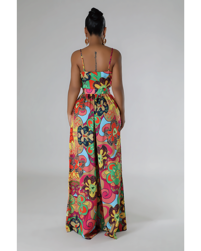 Colorful Palazzo Pants Set