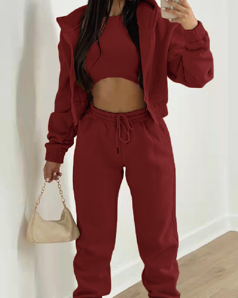 3 Piece Sweatsuit Set