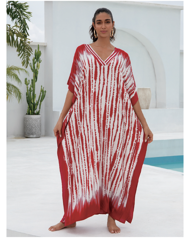 Tropical Kaftan Dress