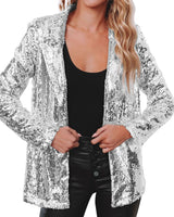 Sequin Cardigan Fashion Coat