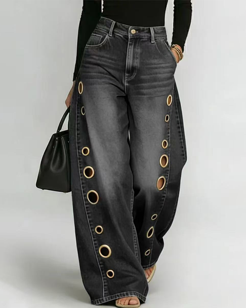 Metallic Rebel Jeans