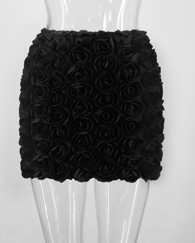 Minimal Bloom Mini Skirt