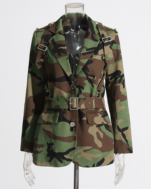 Glitter Glam Camo Coat