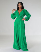 Green jumpsuit