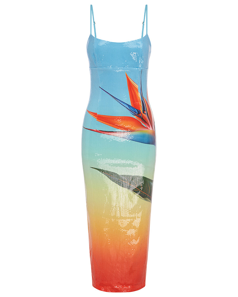 Color Shine Sequin Dress