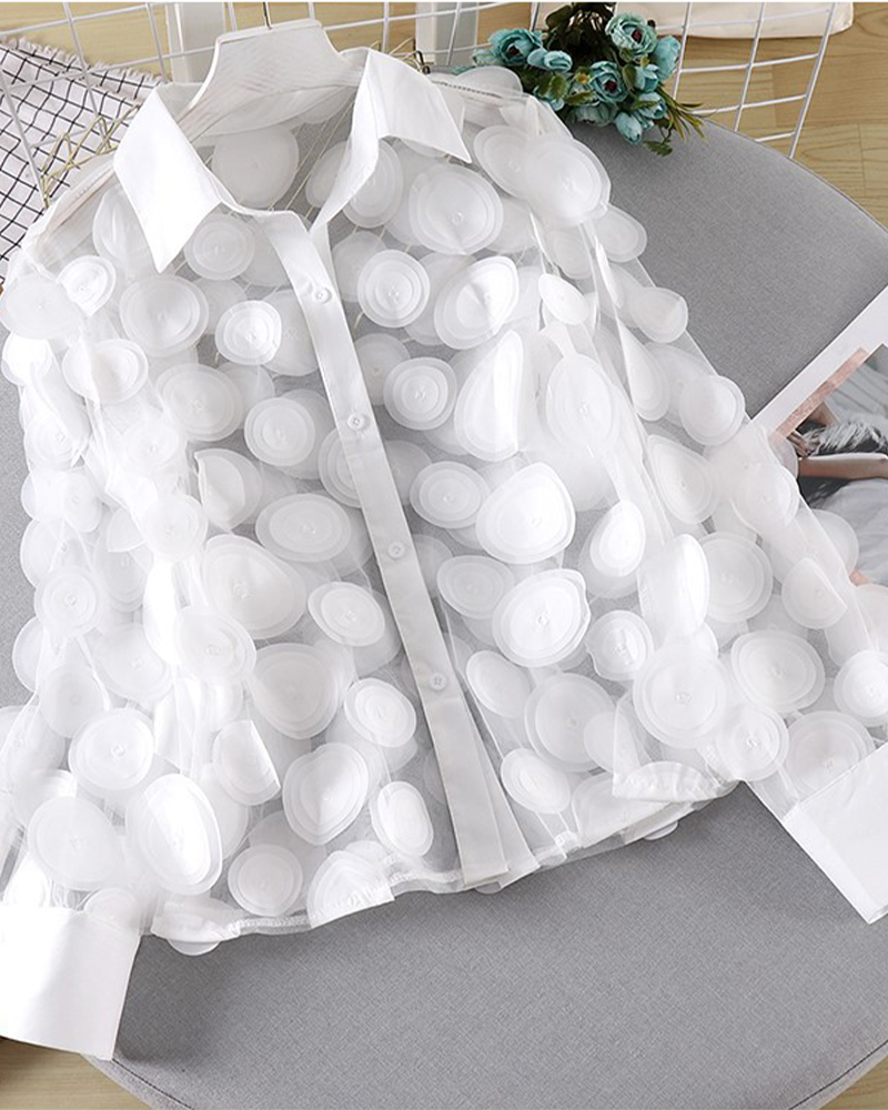 Blooming 3D Chiffon Blouse