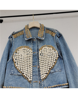 Rock my pearls jean jacket