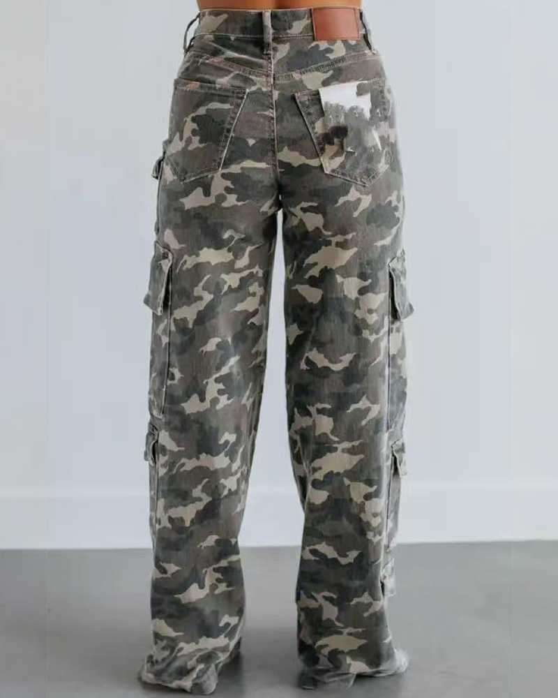 Wild Girl Cargo Denim Jeans