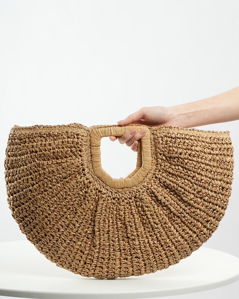 Damascus Crochet Straw Bag