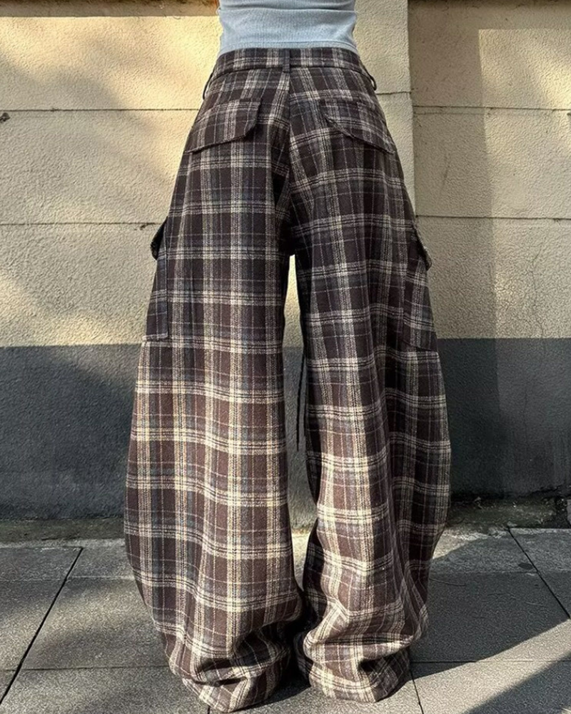 The Plaid Utility Edit Pants