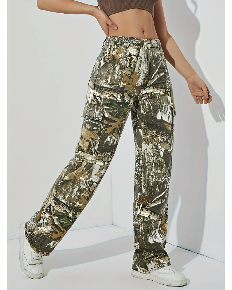 Bree Camo Stretch Cargo Jean