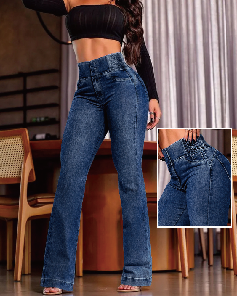 CurveEase High Waisted Jeans