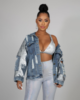 Sequin Denim Jacket