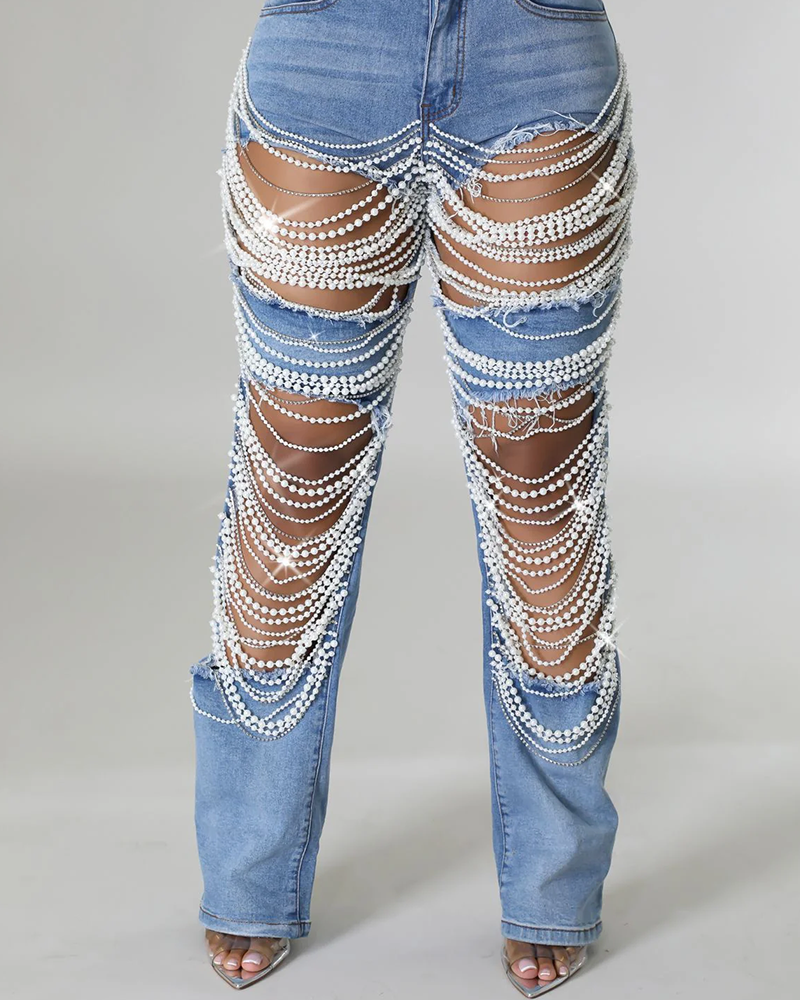 KHLOE PEARL JEANS