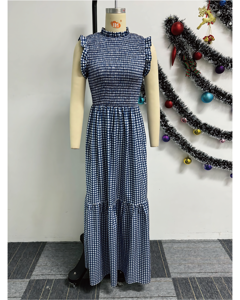 Gingham Maxi Dress