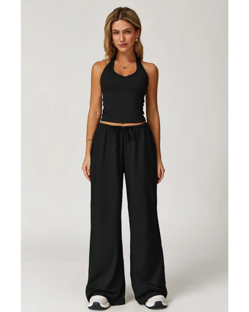 The Sprint Halter Tank Top Sweatpants 2-Piece Set