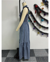 Gingham Maxi Dress