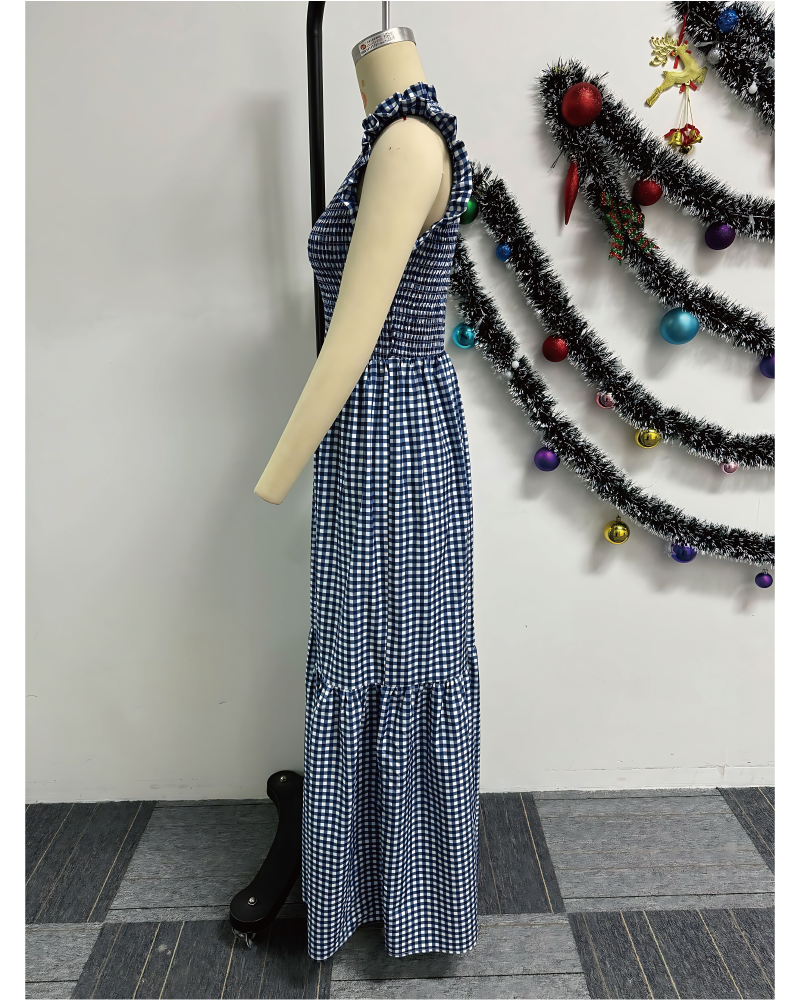 Gingham Maxi Dress