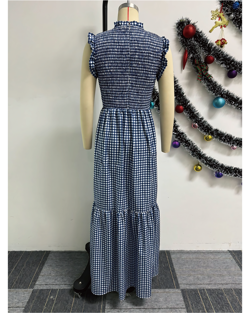 Gingham Maxi Dress