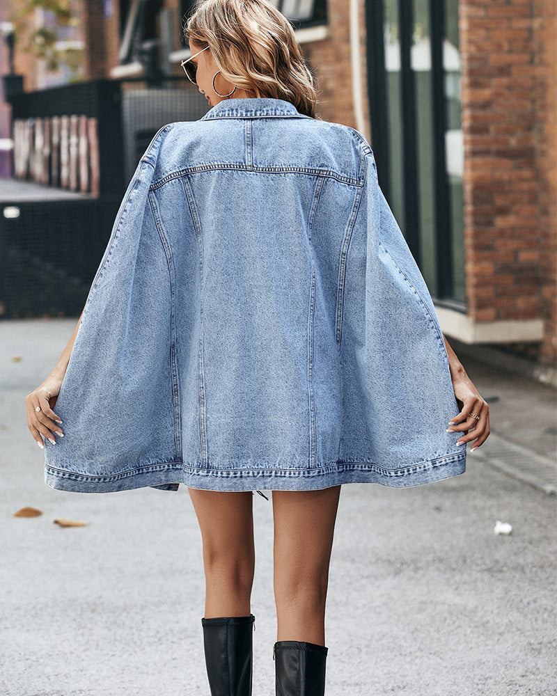 Giselle Denim Cape